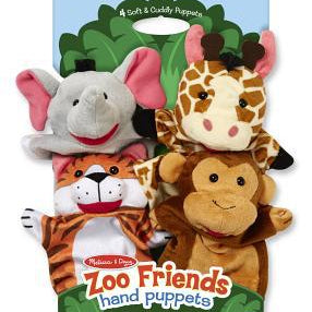 M&D Zoo Friends Hand Puppets Melissa & Doug 80 0000772090810
