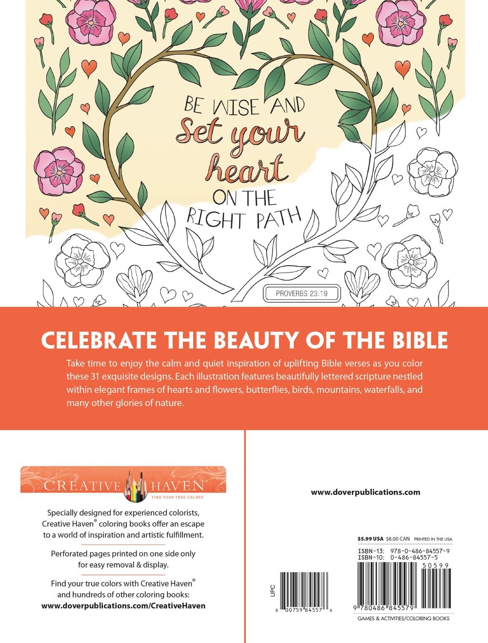 Creative Haven Beautiful Blessings Coloring Book by Mazurkiewicz. Jessica 20 0486845575_1