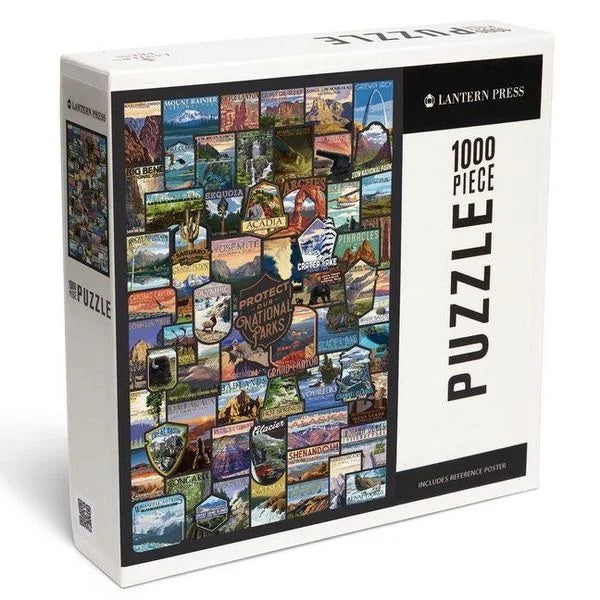 Protect Our National Parks Collage 1000 Piece Jigsaw Puzzle from Lantern Press 20 0744252407162