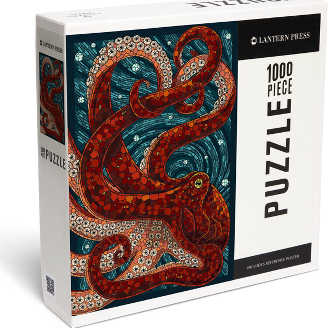Octopus Mosaic 1000 Piece Jigsaw Puzzle from Lantern Press 20 0744252411053