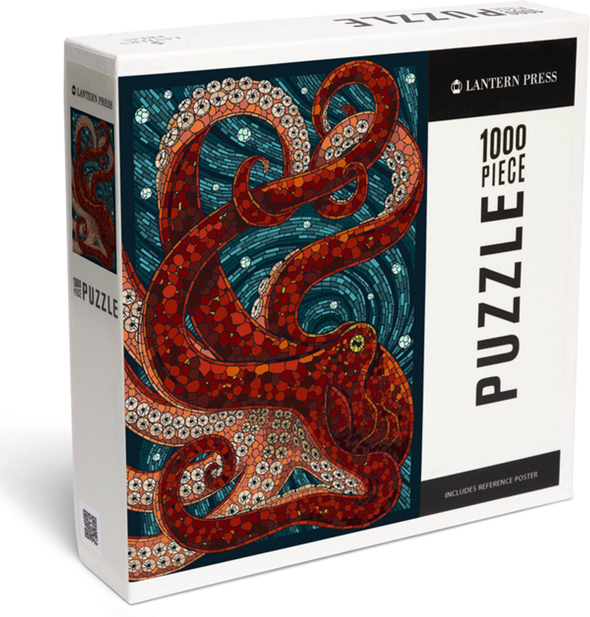 Octopus Mosaic 1000 Piece Jigsaw Puzzle from Lantern Press 20 0744252411053