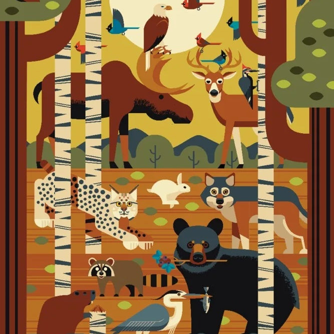 Forest Animals Geometric 1000 Piece Jigsaw Puzzle - Lantern Press 20 0744252453893_ebe52105-6aed-482b-8a1a-b09605c370eb