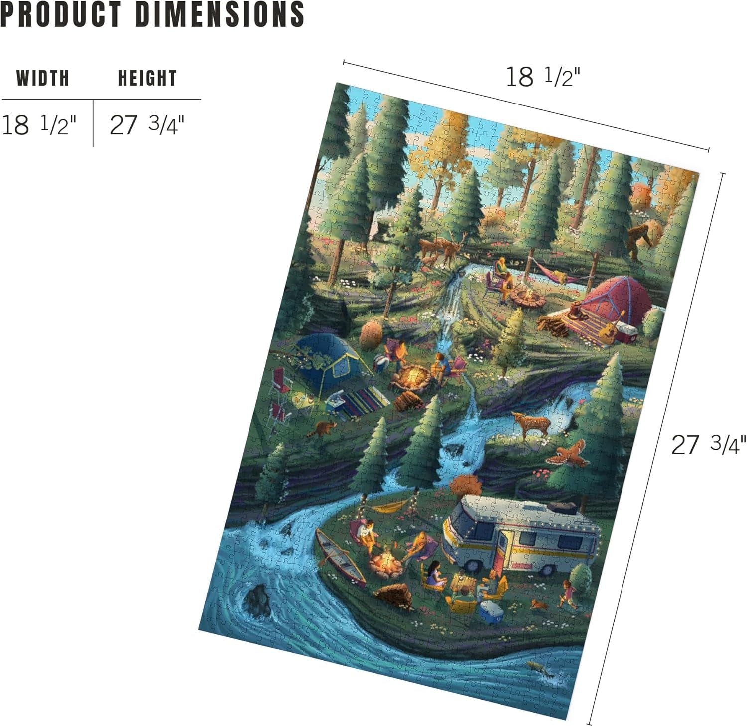 Camping Enjoyment 1000 Piece Jigsaw Puzzle from Lantern Press 20 0744252996765_3