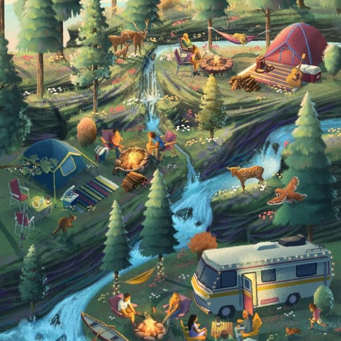 Camping Enjoyment 1000 Piece Jigsaw Puzzle from Lantern Press 20 0744252996765_81616612-21c2-413b-95a6-ad7a08713cb4