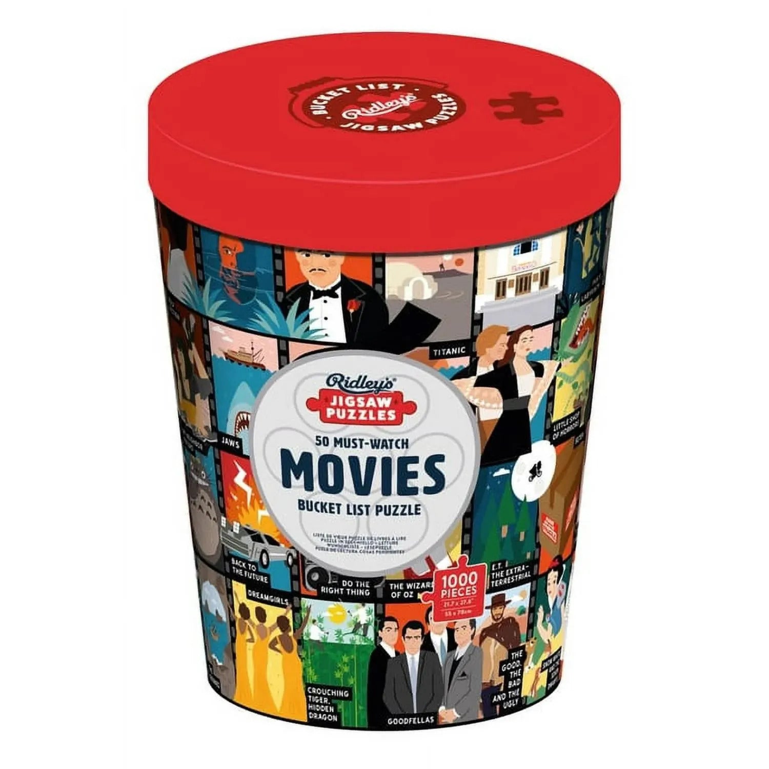 50 Must-Watch Movies 1000 Piece Jigsaw Puzzle 0810073342491