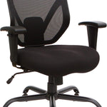 Lorell Soho Big & Tall Black Mesh Back Chair 40 105-940