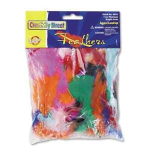 Creativity Street® Bright Hues Feather Assortment, Bright Colors Arts & Crafts 109-587