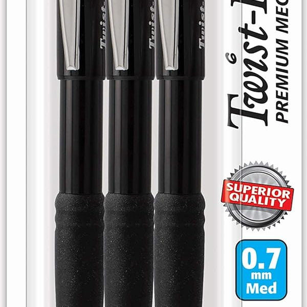 Twist Erase 3 Black .7Mm 113-893