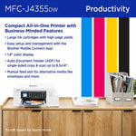 Brother Inkvestment Mfc-J4355Dw Wireless Color Inkjet Printer 40 132-374_4