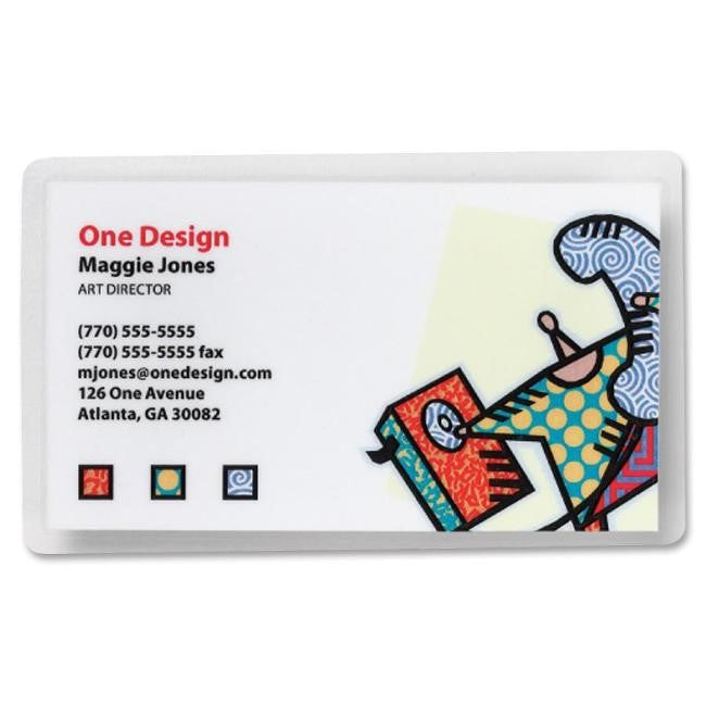 Laminating Pouches Business Card 2-3/16"X3-11/16" 132-648