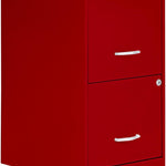 **2 Drawer File Cabinet Red - Kittitas County Orders Only 133-910
