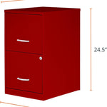 **2 Drawer File Cabinet Red - Kittitas County Orders Only 133-910_2