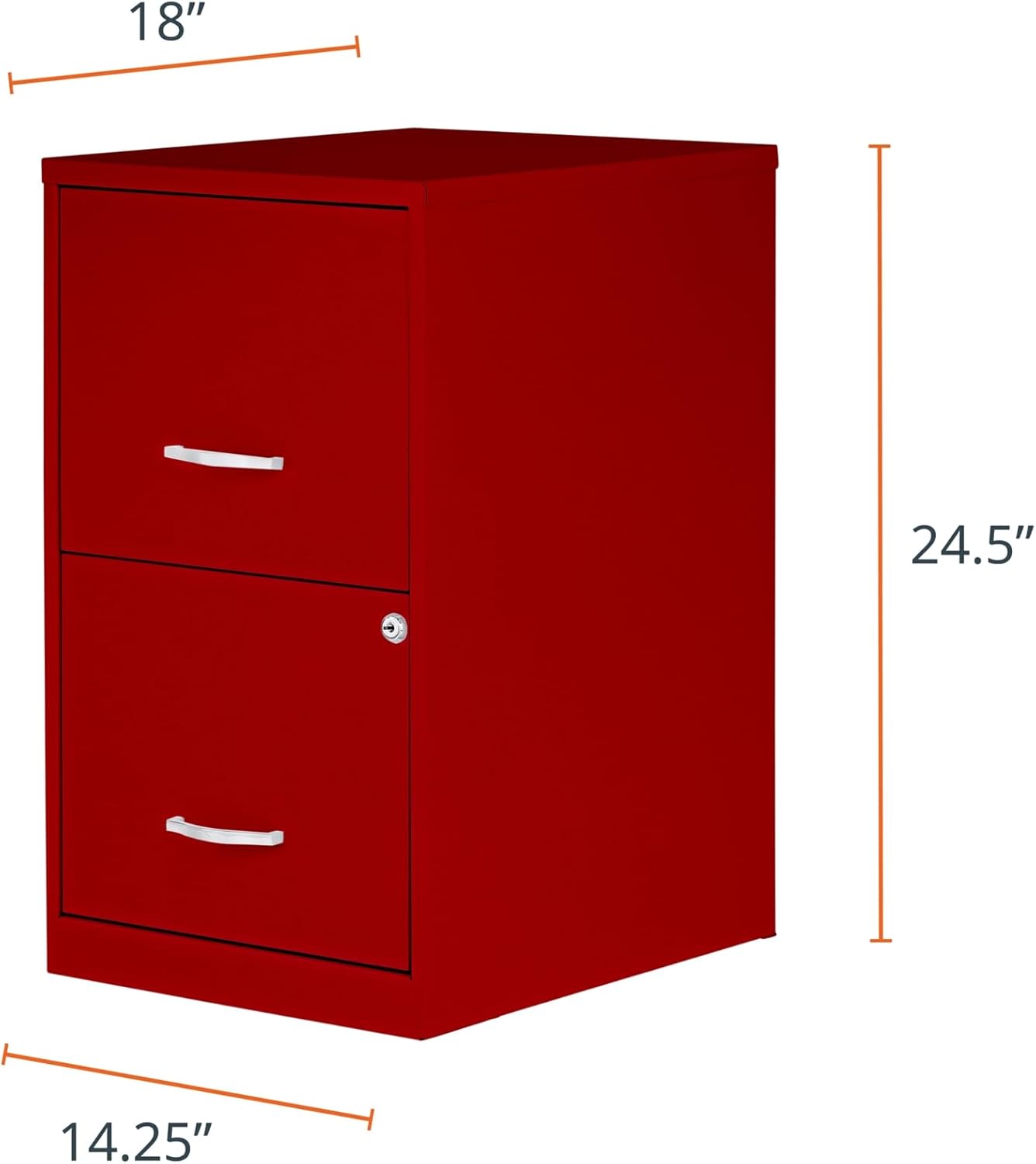 **2 Drawer File Cabinet Red - Kittitas County Orders Only 133-910_2