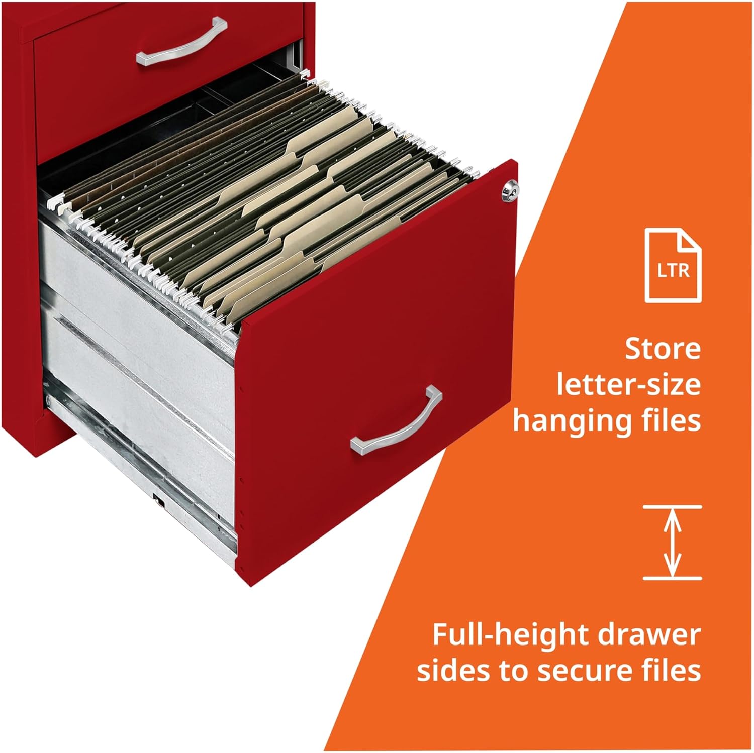 **2 Drawer File Cabinet Red - Kittitas County Orders Only 133-910_5