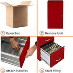 **2 Drawer File Cabinet Red - Kittitas County Orders Only 133-910_8