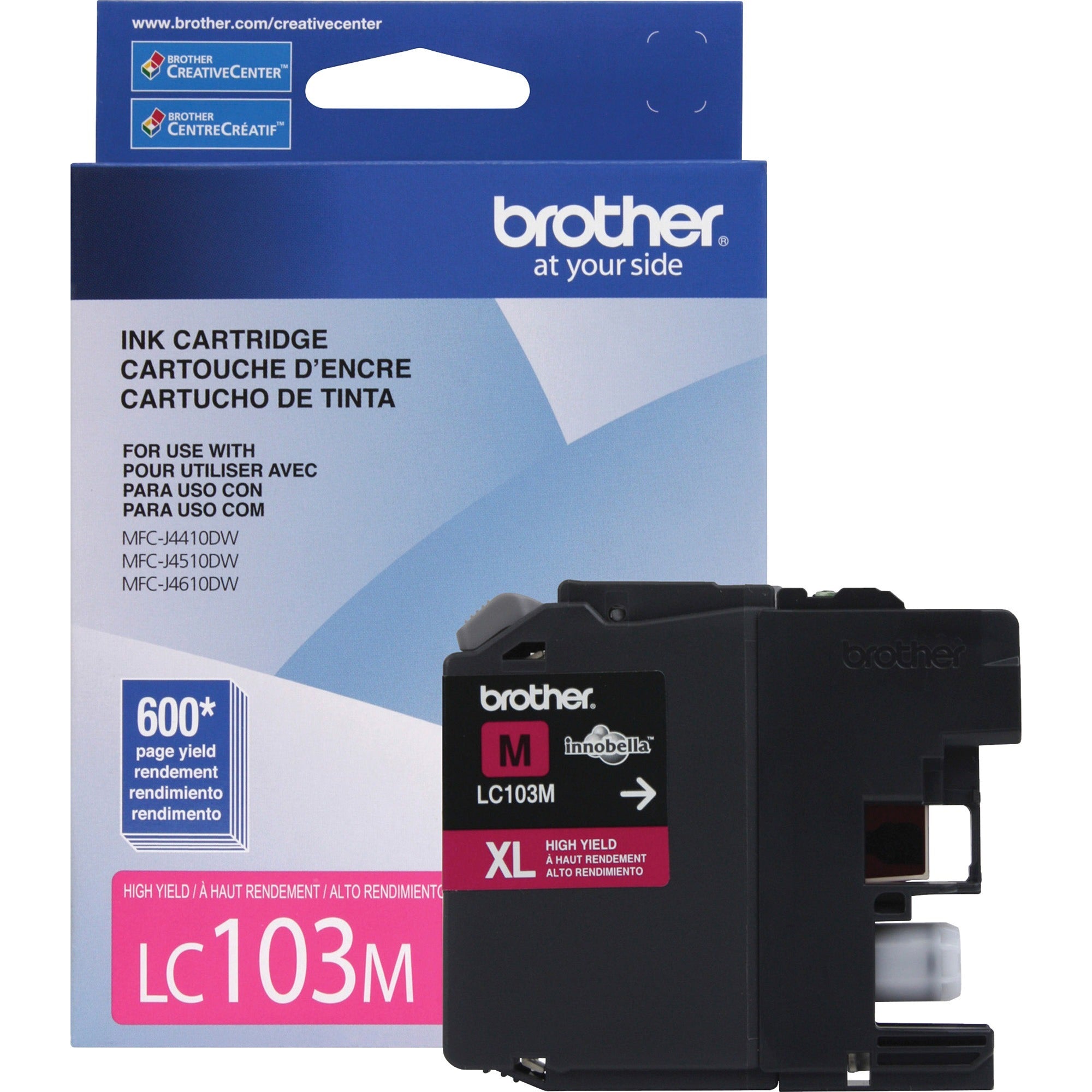 Brother Genuine Innobella Lc103M High Yield Magenta Ink Cartridge 140-541