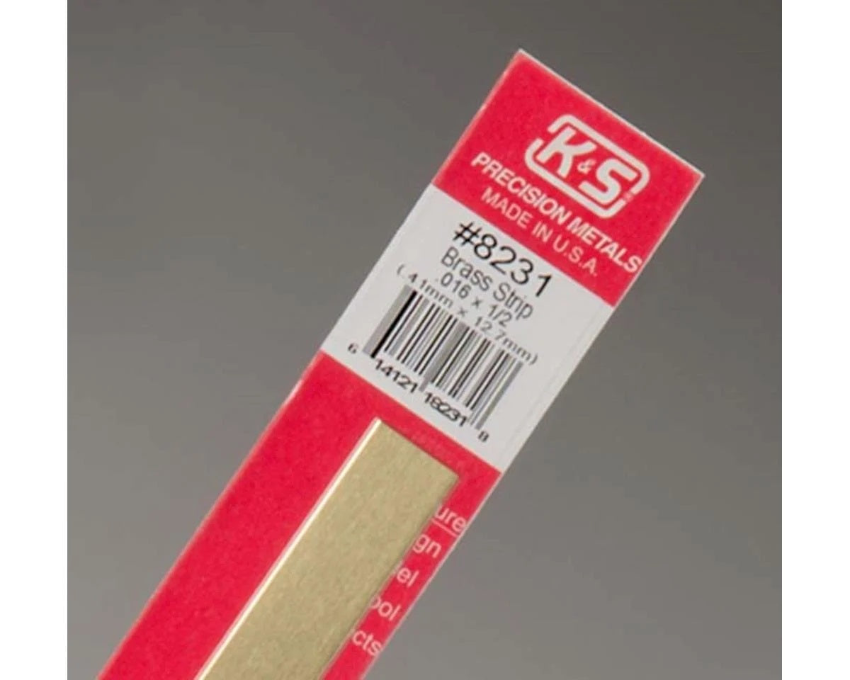 #231 BRASS STRIPS .016X1/2X12 Jerrol's Supplies