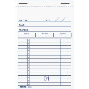 Bk 5B201 Sales Book Form 151740