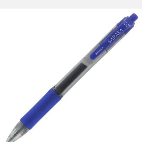 Zebra Sarasa Retractable Gel Ink Pens, Navy Blue Ink, Medium 0.7 Mm 152143