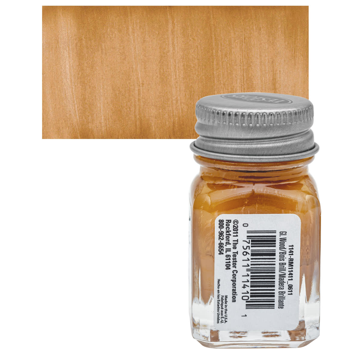 1141 Natural Wood Enamel Testors .25 Oz 152263