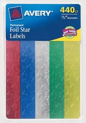 Multi Color Foil Stars 152314