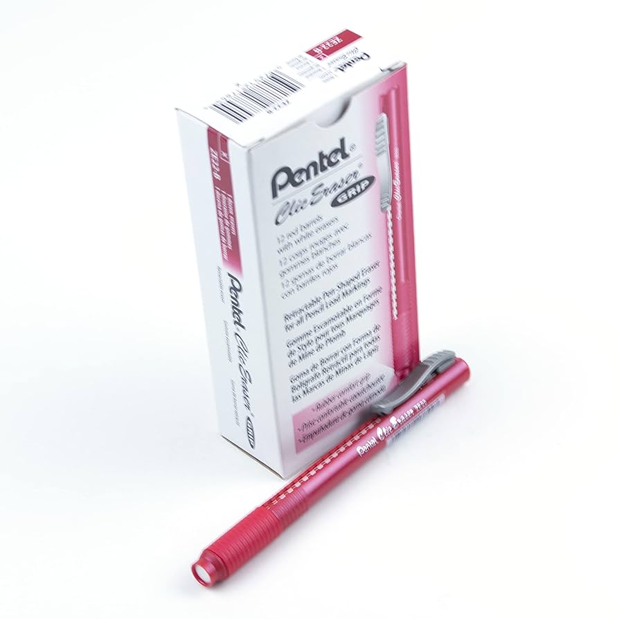 CLIC ERASER RED 152677