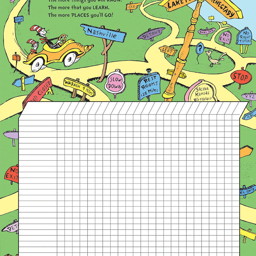Dr Seuss Reading Chart 17X22 Poster 152997