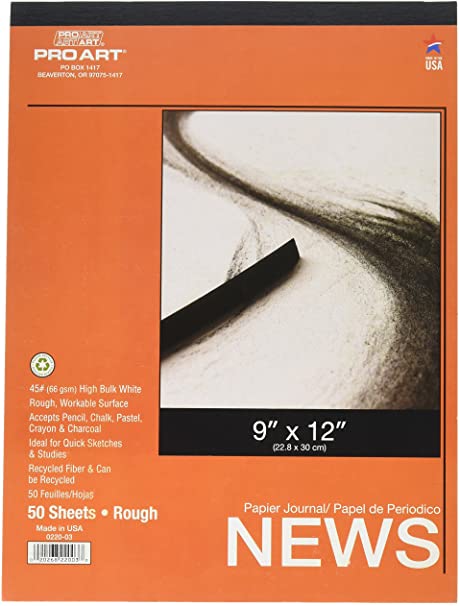 9X12 Rough Newsprint Strathmore Arts & Crafts 153186_e15371d2-e36b-4f91-b095-5e5e3b3d69fa