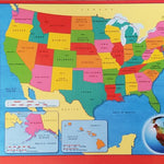 United States Map Learning Chart, 17" X 22" 153330