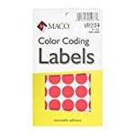 Label M Red Glow Coding Labels Maco 153685