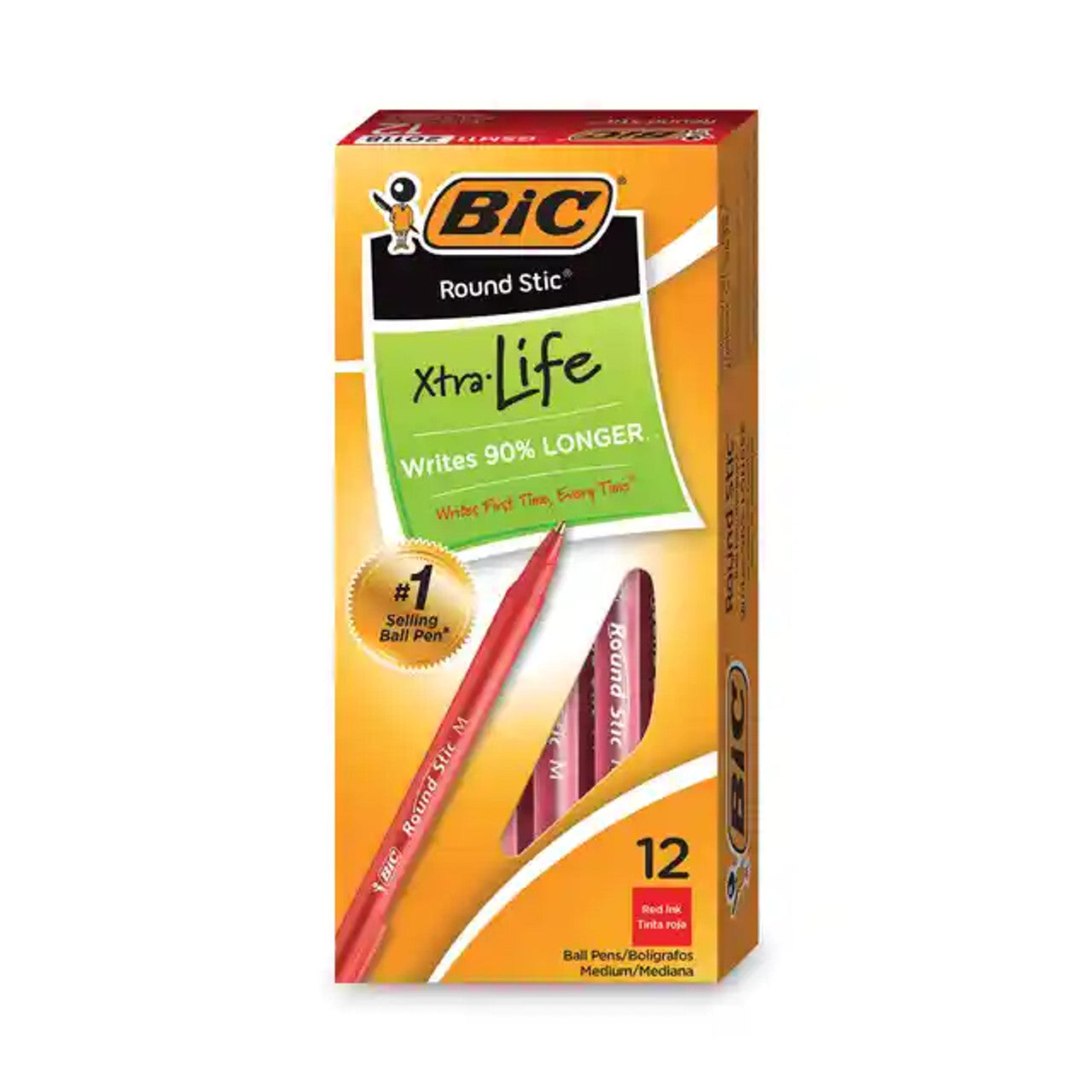 BIC ROUND STIC RED MEDIUM 154236