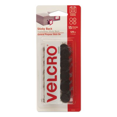Velcro (R) Brand Sticky Back 5/8 -Blk. 154495