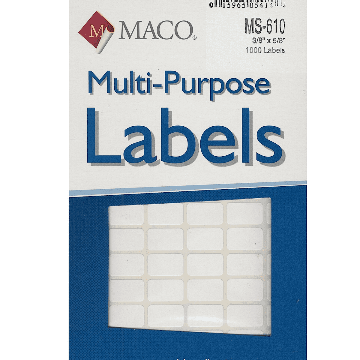 3/8" X 5/8" Label Maco Labels 155428
