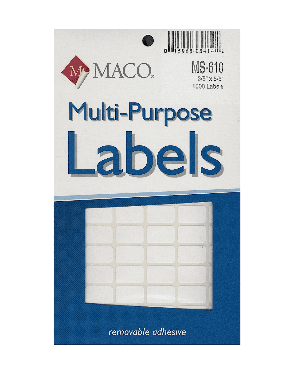 3/8" X 5/8" Label Maco Labels 155428