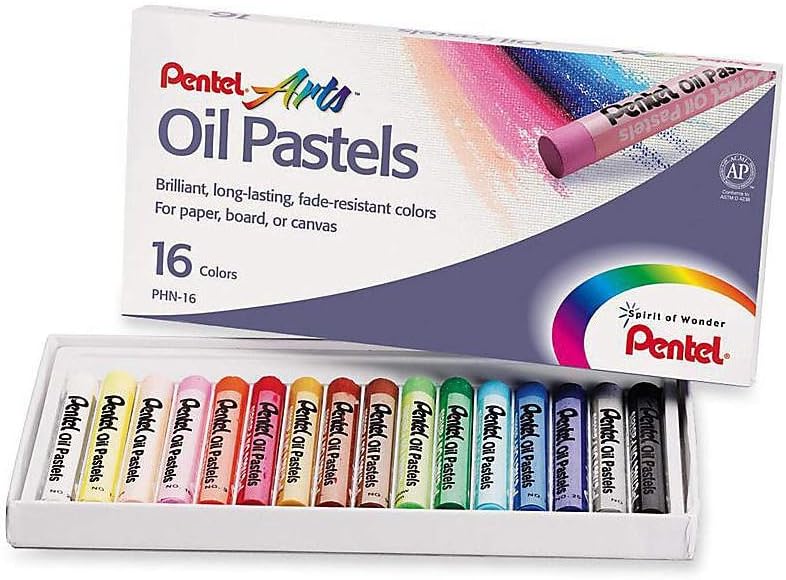 Pentel Arts Oil Pastels, 16 Color Set Arts & Crafts 156292_1
