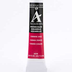 Grumbacher Academy Watercolors Carmine 156555_34075306-5327-4718-9869-2b5ffee3b9c4