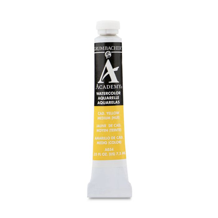 Cadmium Yellow Medium 7.5Ml Gra034 Academy Watercolor Arts & Crafts 156558_2acfb466-07bb-4c87-a186-6ddbd2f31e54