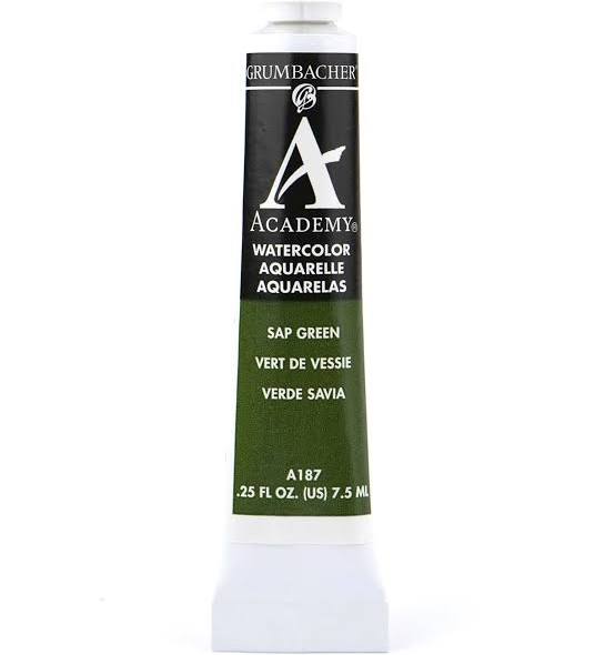 Sap Green 7.5Ml Academy Watercolor Paint Grumbacher Arts & Crafts 156576_03dab228-f6b1-49ab-a64f-8622612641ed