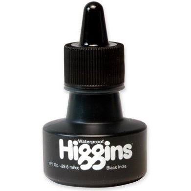 Higgins Black India Waterproof Ink Arts & Crafts 156730