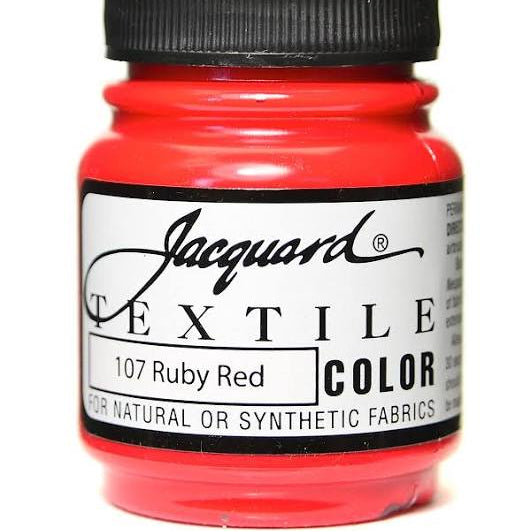 Ruby Red 107 Fabric Paint 2.25 Oz Jaquard Textile Arts & Crafts 157157_3518a917-c13f-4f23-bdf6-58c93f5df527