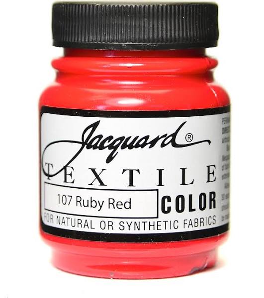 Ruby Red 107 Fabric Paint 2.25 Oz Jaquard Textile Arts & Crafts 157157_3518a917-c13f-4f23-bdf6-58c93f5df527
