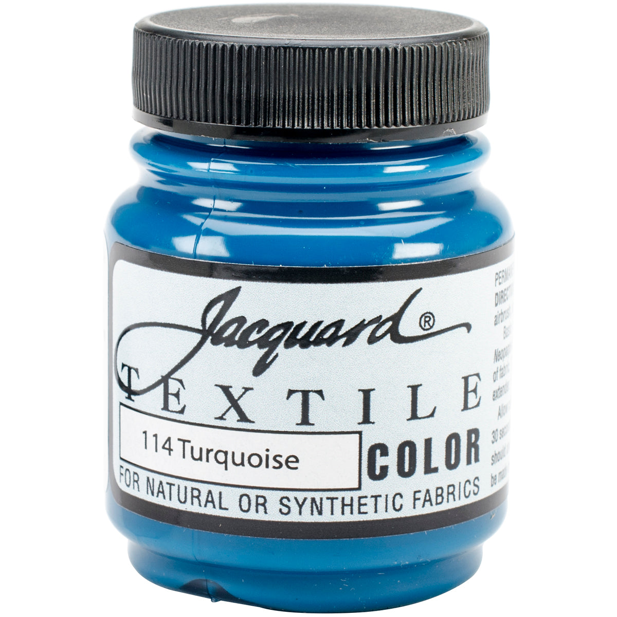 Turquoise 114 Fabric Paint 2.25 Oz Jaquard Textile Arts & Crafts 157170