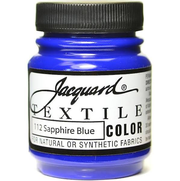 Sapphire Blue 112 Fabric Paint 2.25 Oz Jaquard Textile Arts & Crafts 157179_3973165b-0911-42c2-8c99-6fcd8ea39638