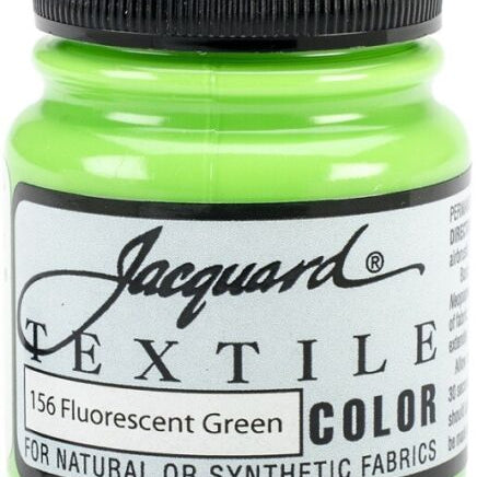 Flourescent Green 156 Fabric Paint 2.25 Oz Jaquard Textile Arts & Crafts 157209