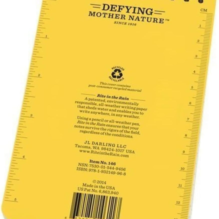 RR #135 3X5 SPIRAL NOTEBOOK RITE IN THE RAIN ALL WEATHER WATERPROOF 157449_1