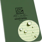 ?Rite In The Rain Weatherproof Soft Cover Pocket Notebook, 3 1/2" X 5", Green 157556