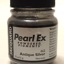 Jacquard Pearl Ex Powdered Pigment .75Oz Antique Silver Arts & Crafts 158712