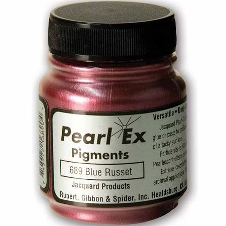 PIGMENT PEARL-EX BLUE RUSSET #JAC1689 .5OZ JAQUARD Arts & Crafts Jerrol's Supplies