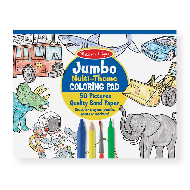 M&D Coloring Pad Jumbo Blue Melissa & Doug 158939_27dc075f-e8fb-4d2b-a849-717ee498ee67