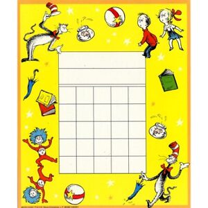 Dr. Seuss Cat In The Hat Mini Reward Chart By Eureka 159016
